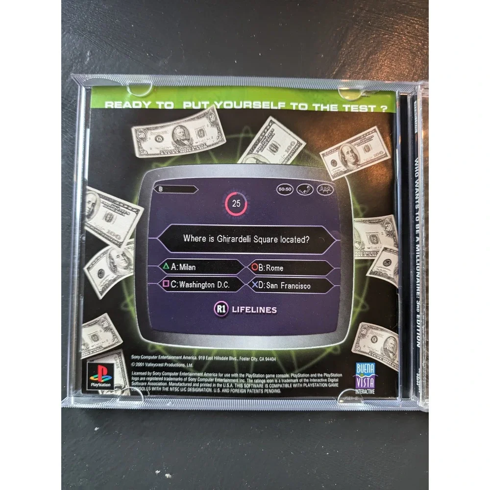 Who Wants to Be A Millionaire 3rd Edition - Sony PlayStation PS1‎ Game